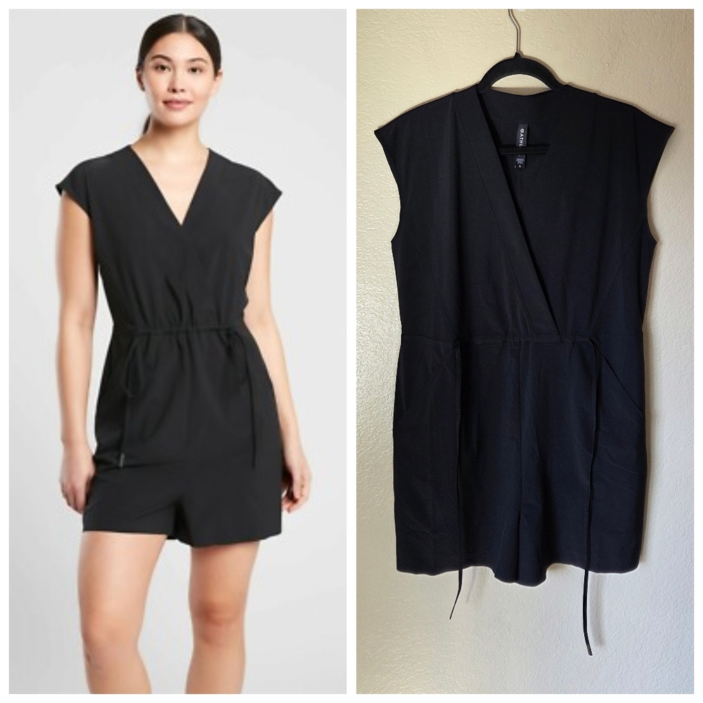Athleta Marlow Romper Small Black